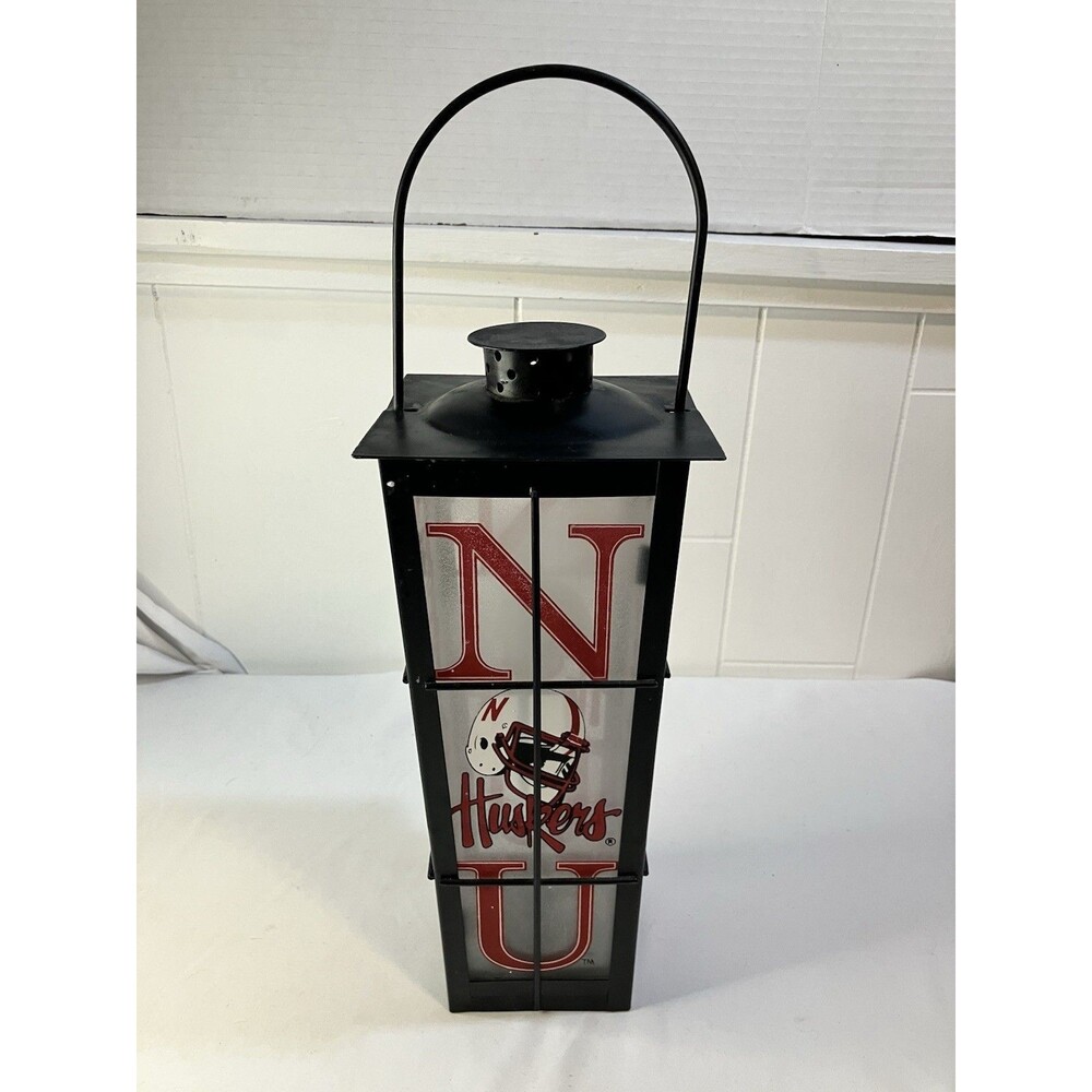 Nebraska Cornhuskers Hanging Lantern Tea Light Candleholder-14" Tall